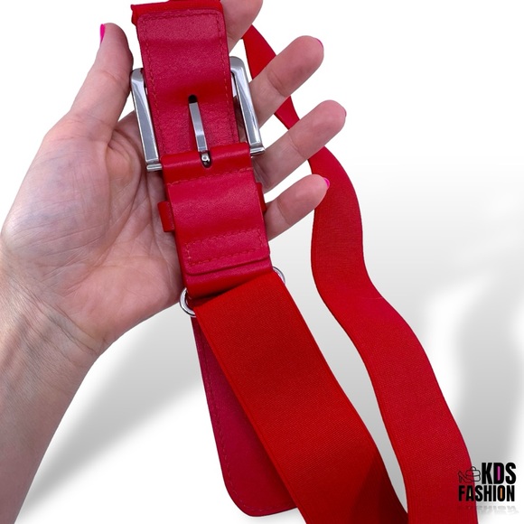 Under Armour Boy’s Red Elastic Baseball Belt - Picture 4 of 6